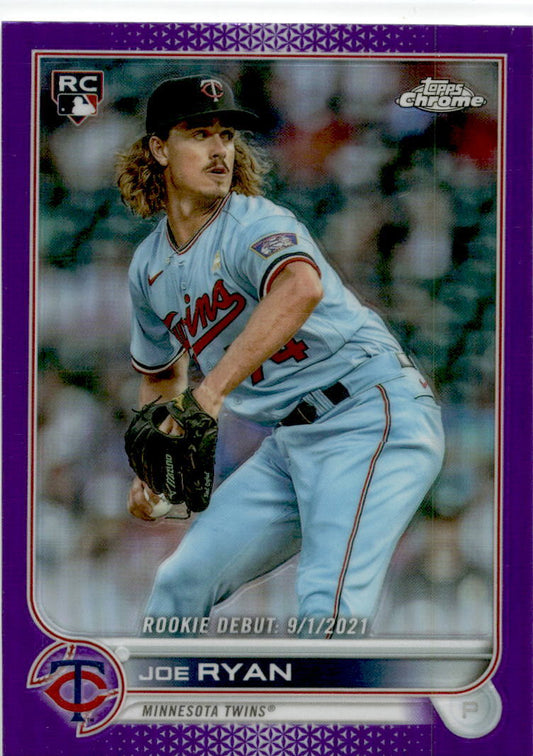 2022 Topps Chrome Update Purple Refractor #USC94 Joe Ryan Minnesota Twins