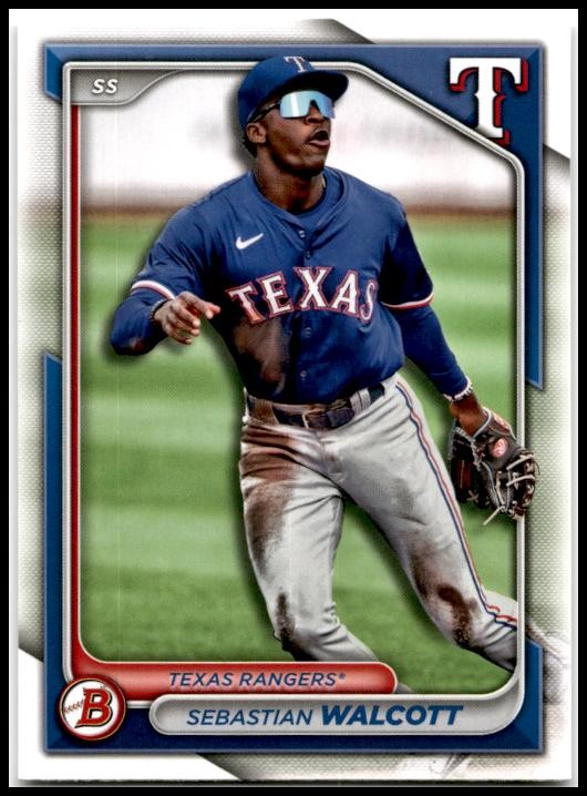 2024 Bowman Draft #BD-112 Sebastian Walcott Texas Rangers