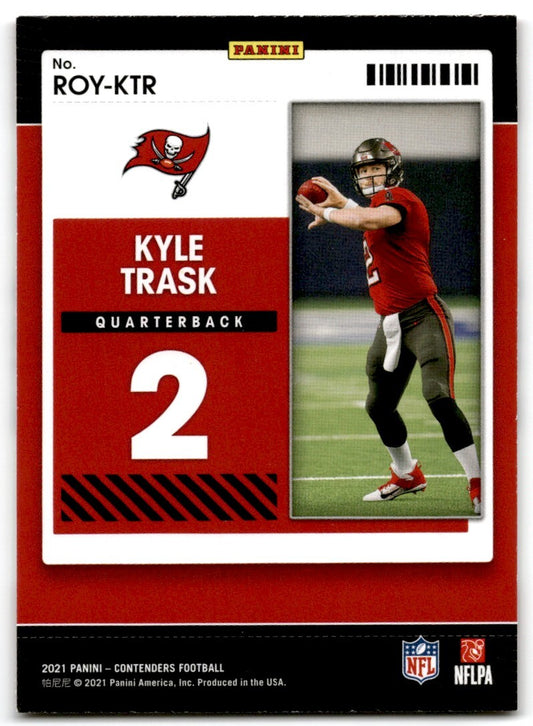 2021 Panini Contenders Kyle Trask Tampa Bay Buccaneers #ROY-KTR