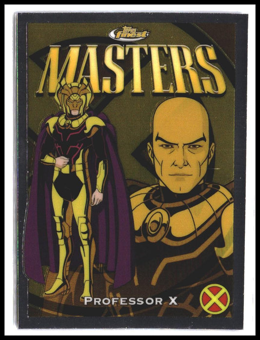 Professor X #84 2025 Topps Finest X-Men '97 Gold Refractor