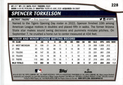 2023 Topps Big League Rainbow Foil #228 Spencer Torkelson Detroit Tigers