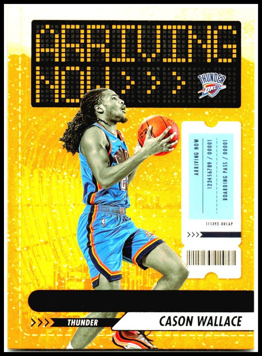 2023-24 Hoops Arriving Now #29 Cason Wallace Oklahoma City Thunder