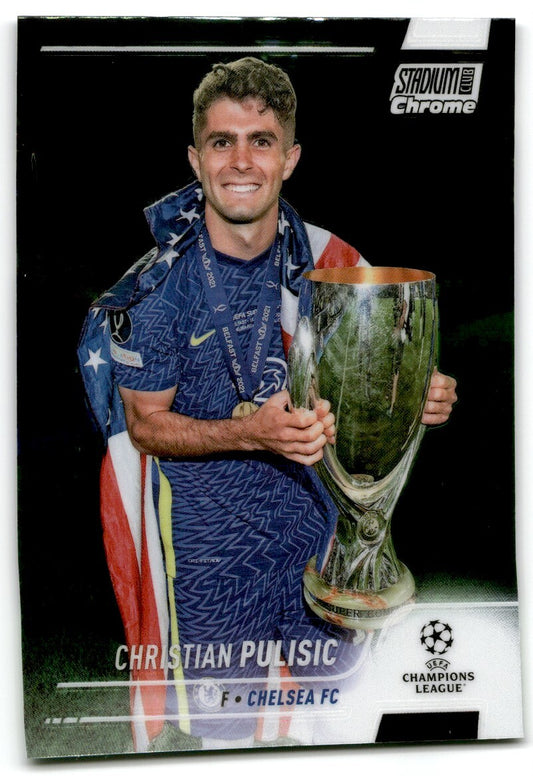 2022 Topps Stadium Club Chrome UCL Christian Pulisic Chelsea FC #85