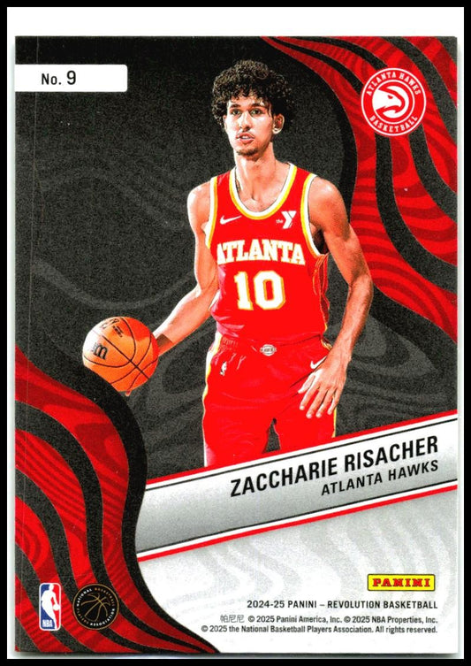 2024-25 Panini Revolution New Wave #9 Zaccharie Risacher Atlanta Hawks