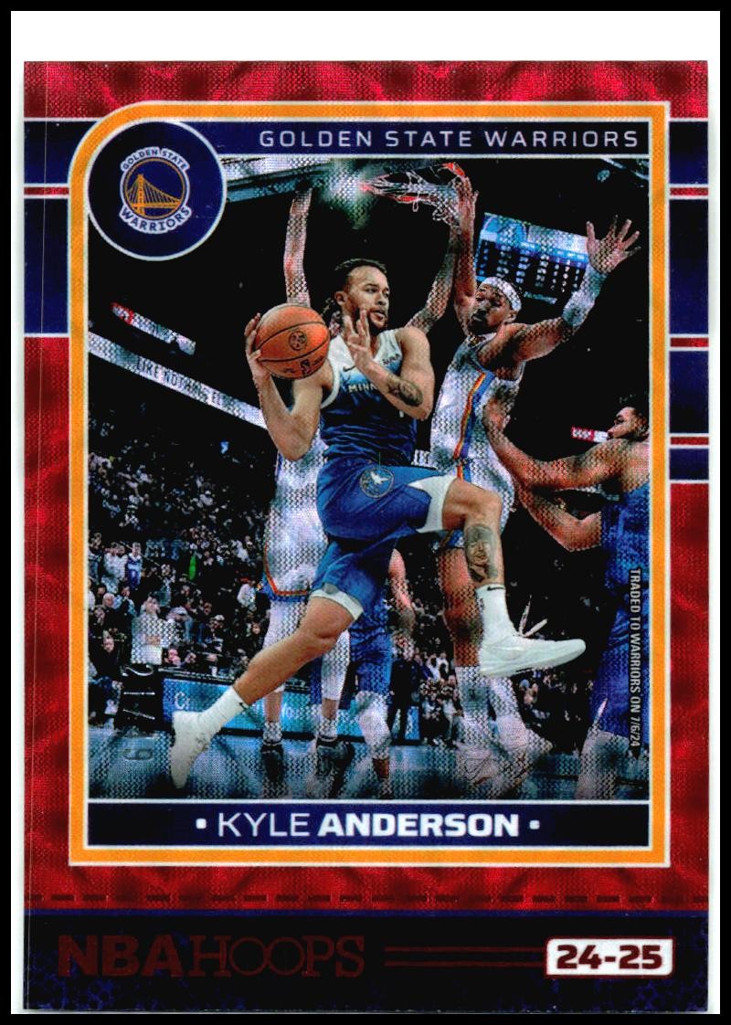 2024-25 Hoops Premium Prizms Scope Red #44 Kyle Anderson Warriors