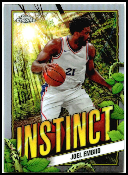 2024-25 Topps Chrome Instinct #INS-6 Joel Embiid Philadelphia 76ers