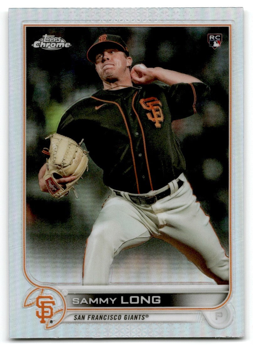 2022 Topps Chrome Refractor Sammy Long Rookie San Francisco Giants #59