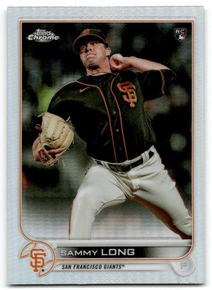 2022 Topps Chrome Refractor Sammy Long Rookie San Francisco Giants #59