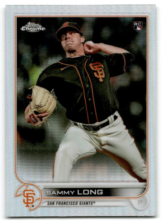 2022 Topps Chrome Refractor Sammy Long Rookie San Francisco Giants #59