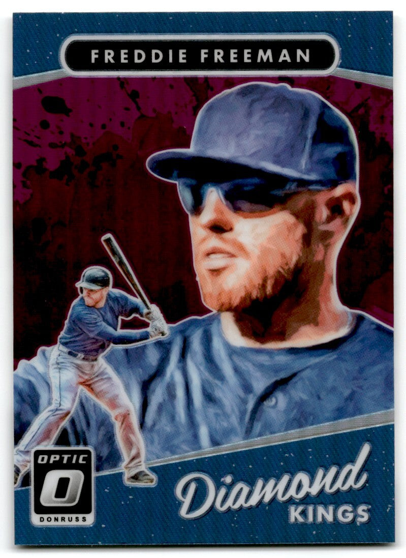 2017 Panini Donruss Optic Purple Diamond Kings Freddie Freeman Atlanta Braves #2