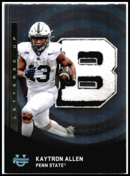 2025 Bowman Chrome University Lettered Up #LU-18 Kaytron Allen