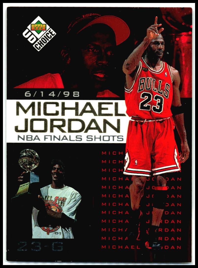 1998-99 UD Choice Preview NBA Finals Shots #8 Michael Jordan Bulls