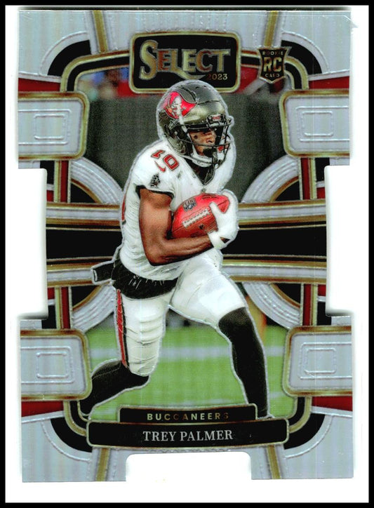 2023 Panini Select Silver Prizms Die Cuts #94 Trey Palmer Rookie Tampa Bay