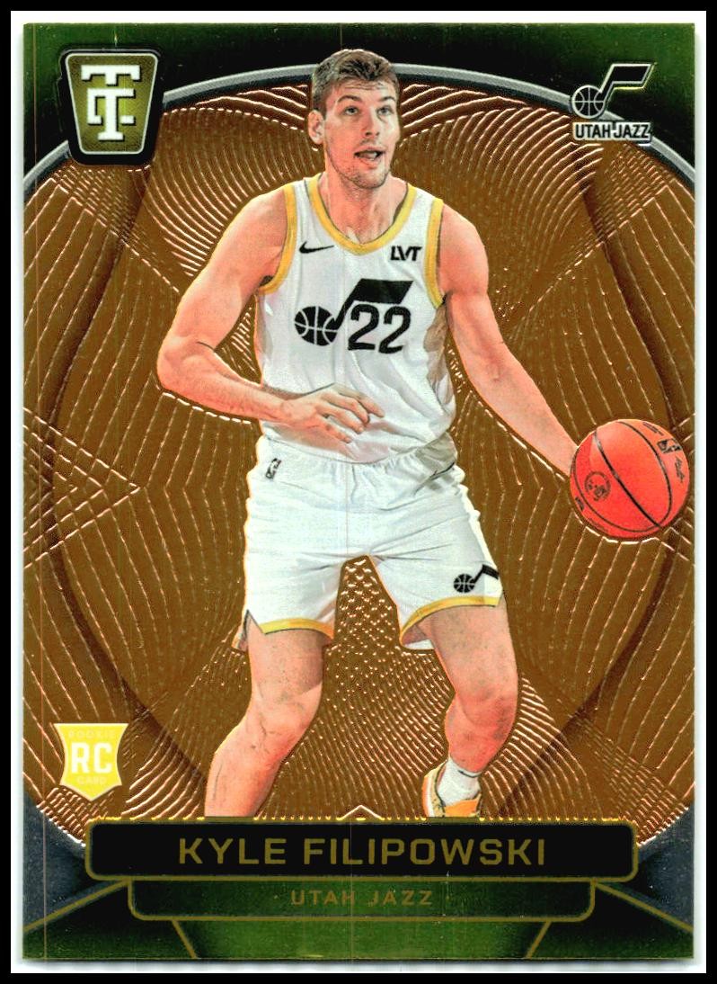 2024-25 Totally Certified Mirror Neon Orange #163 Kyle Filipowski Rookie Jazz