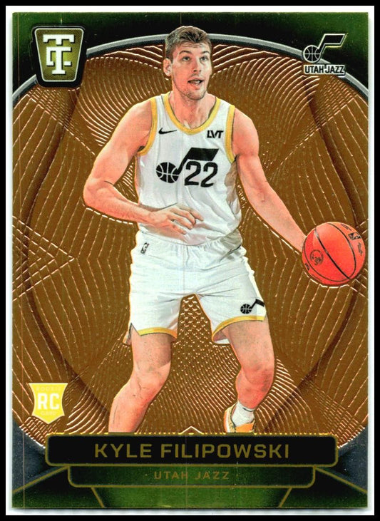 2024-25 Totally Certified Mirror Neon Orange #163 Kyle Filipowski Rookie Jazz