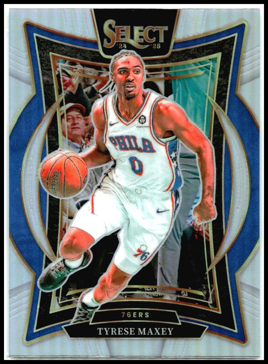2024-25 Panini Select Silver #20 Tyrese Maxey Philadelphia 76ers