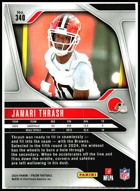 2024 Panini Prizm #340 Jamari Thrash Rookie Cleveland Browns