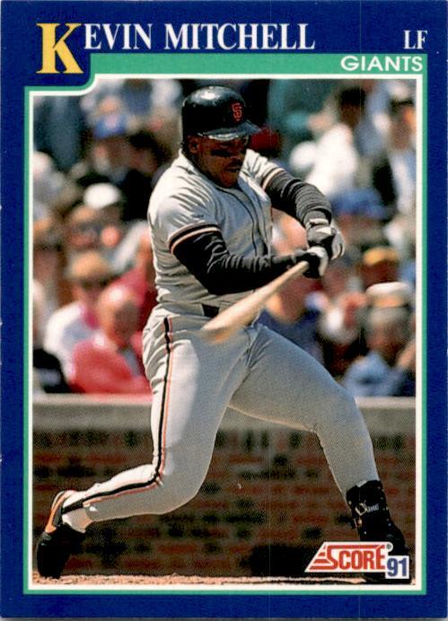1991 Score #451 Kevin Mitchell San Francisco Giants