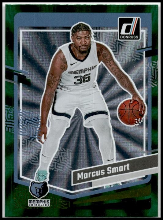 2023-24 Donruss Green Laser Holo #169 Marcus Smart Memphis Grizzlies