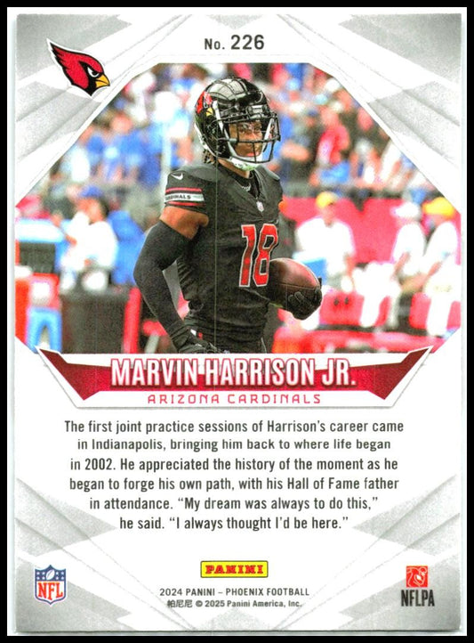 2024 Panini Phoenix #226 Marvin Harrison Jr. Rookie Arizona Cardinals