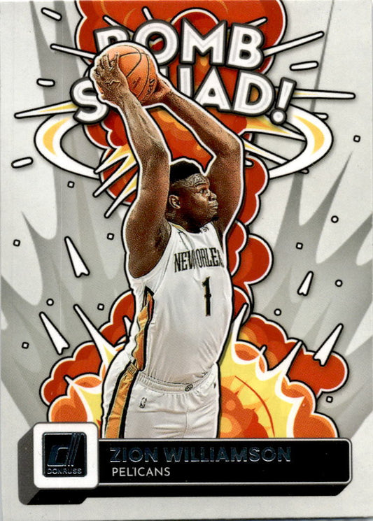 2022-23 Donruss Bomb Squad #7 Zion Williamson New Orleans Pelicans