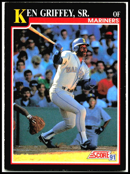 1991 Score #835 Ken Griffey, Sr. Seattle Mariners