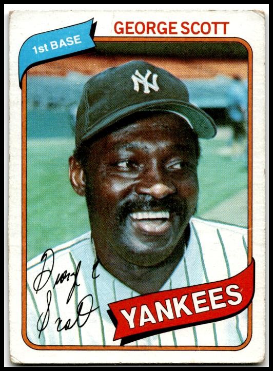 1980 Topps #414 George Scott New York Yankees