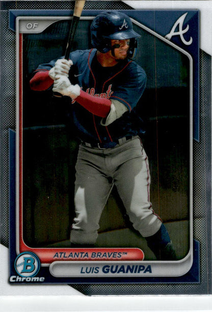2024 Bowman Chrome #BCP-118 Luis Guanipa Atlanta Braves