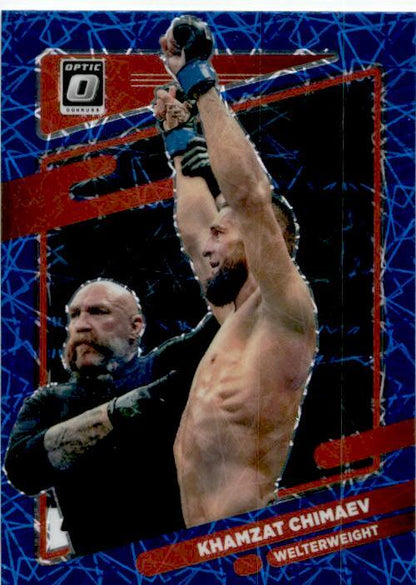 2022 Donruss Optic UFC Blue Velocity #72 Khamzat Chimaev