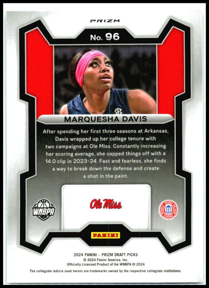 2024-25 Prizm Draft Picks Silver #96 Marquesha Davis Sky