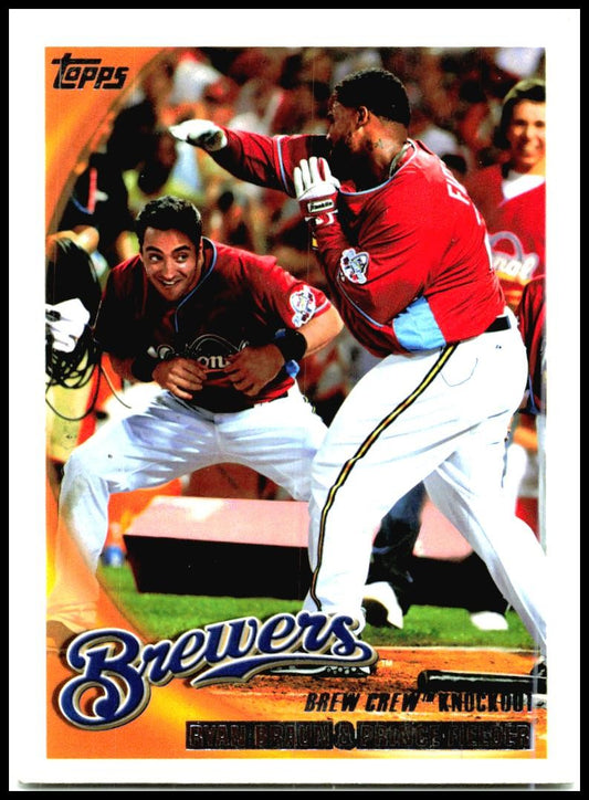 2010 Topps #237 Ryan Braun / Prince Fielder Milwaukee Brewers