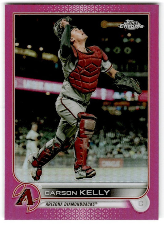 2022 Topps Chrome Pink Refractor Carson Kelly Arizona Diamondbacks #215