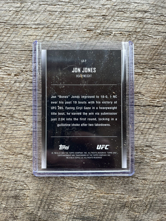 2024 Topps Midnight UFC Twilight Lunar Tide Insert #LT-7 Jon Jones /99