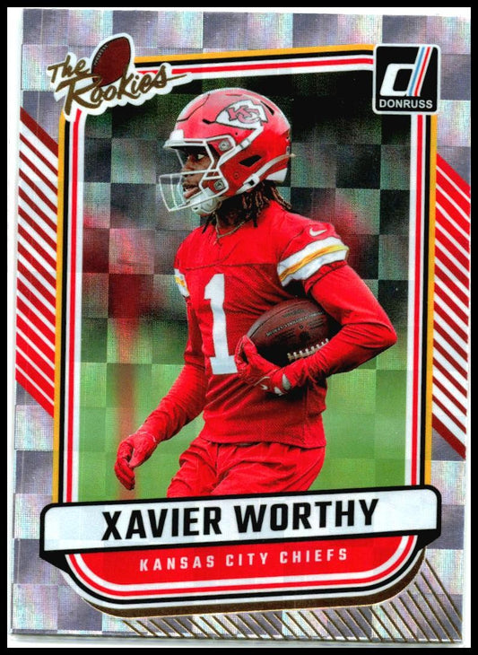 2024 Donruss The Rookies #TR-40 Xavier Worthy Kansas City Chiefs