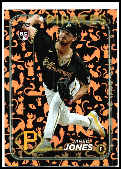 2024 Topps Update Holiday Black Cats #US49 Jared Jones Rookie Pirates