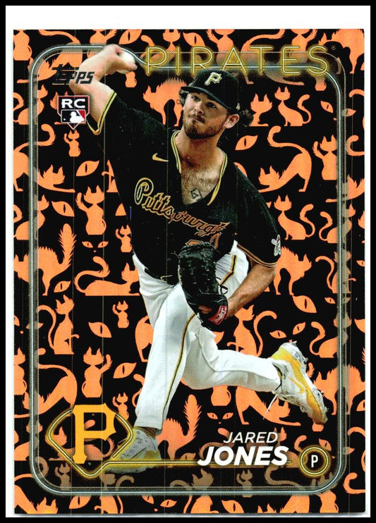 2024 Topps Update Holiday Black Cats #US49 Jared Jones Rookie Pirates