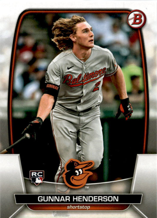 2023 Bowman #65 Gunnar Henderson Baltimore Orioles