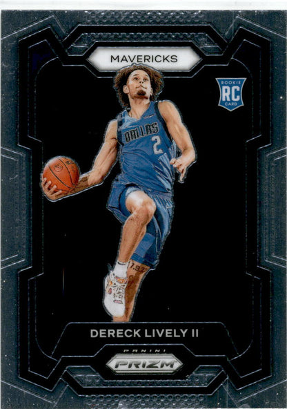 2023-24 Panini Prizm #163 Dereck Lively II Dallas Mavericks