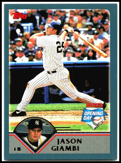 2003 Topps #30 Jason Giambi New York Yankees