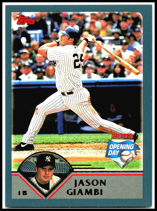2003 Topps #30 Jason Giambi New York Yankees