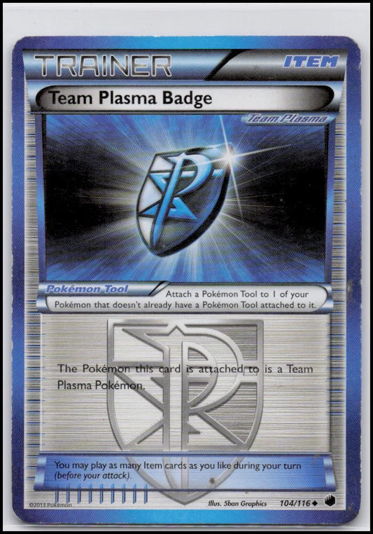Plasma Freeze #104/116 Team Plasma Badge (Team Plasma)