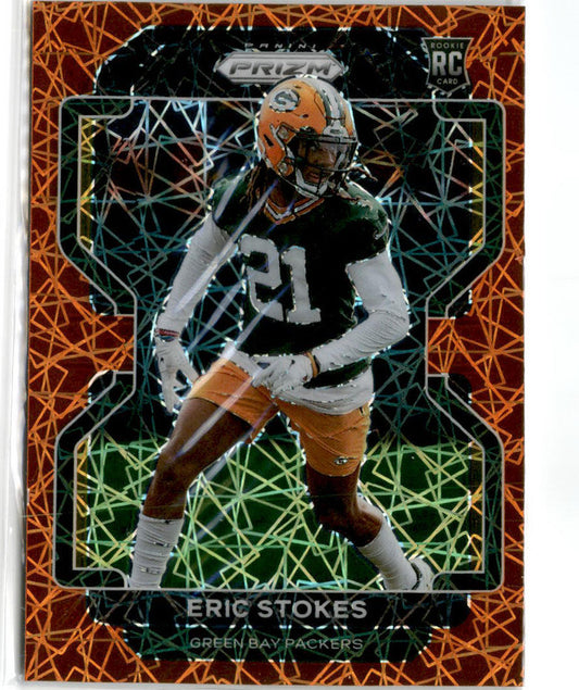 2021 Panini Prizm Lazer Prizm #433 Eric Stokes Rookie Green Bay Packers