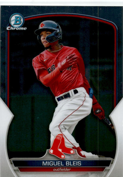 2023 Bowman Chrome #BCP-106 Miguel Bleis Boston Red Sox.
