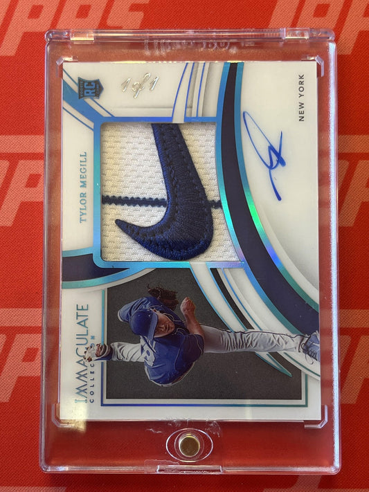 2022 Immaculate Collection Premium Patch Auto Tag #PPA-TM Tylor Megill Auto Mets