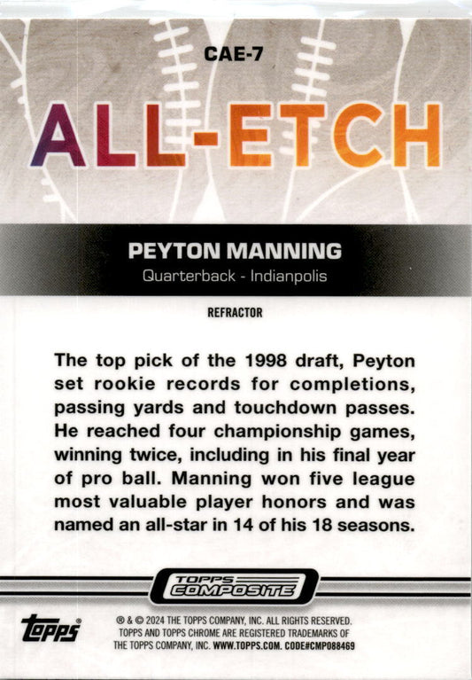 2023 Topps Composite #CAE-7 Peyton Manning Colts
