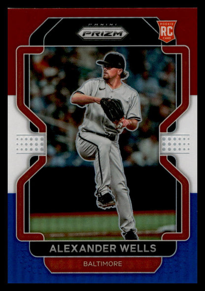 2022 Panini Prizm Red/White/Blue #38 Alexander Wells