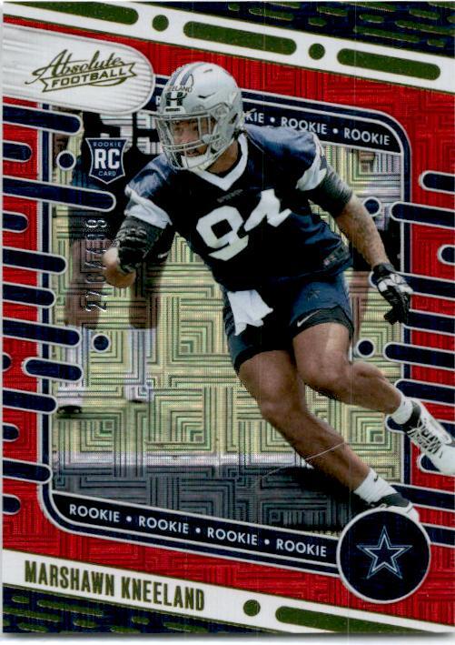 2024 Panini Absolute Red Squares #154 Marshawn Kneeland #/499 Dallas Cowboys
