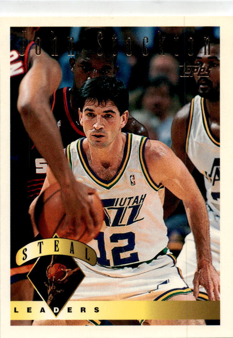 1995-96 Topps #24 John Stockton Utah Jazz