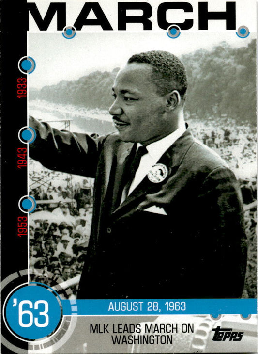 2015 Topps #5A MLK Leads March On Washington