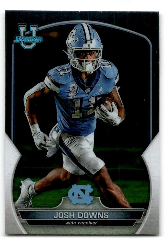 2022 bowman chrome university Josh Downs North Carolina Tar Heels #30